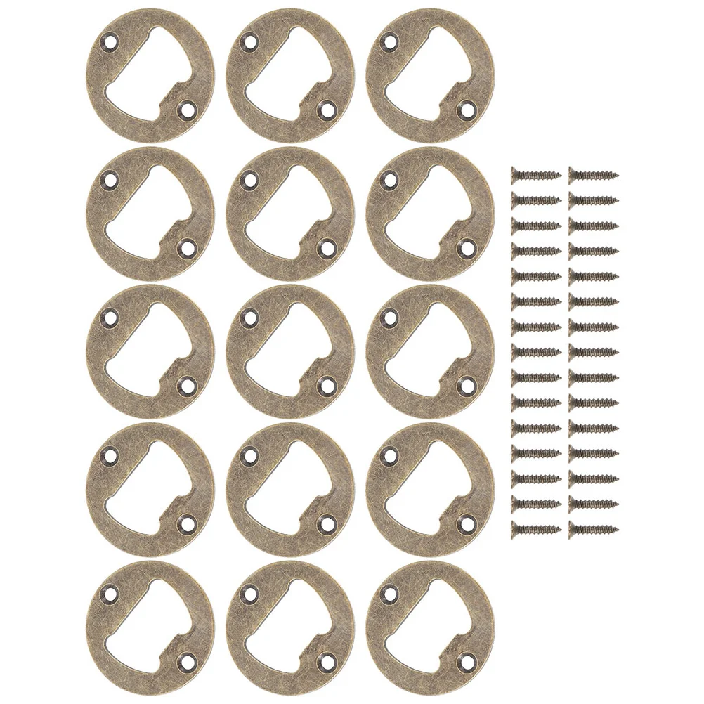 

15 Pcs Bottle Opener Accessories DIY Parts Corkscrew Making Insert Tools Beer Opener Supplies Metal Practical