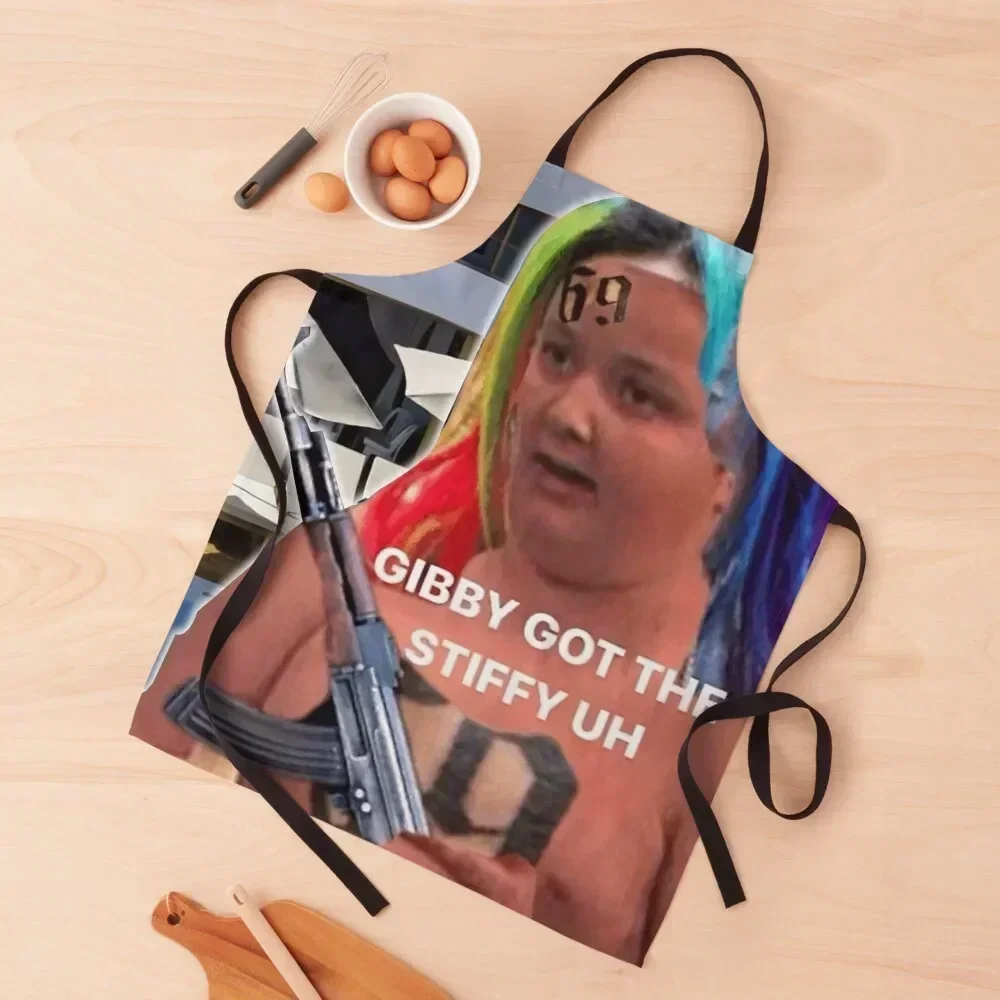 

Gibby Got The Stiffy Uh Apron waiter Goods For Home And Kitchen Christmas gift Costume Waiter Apron