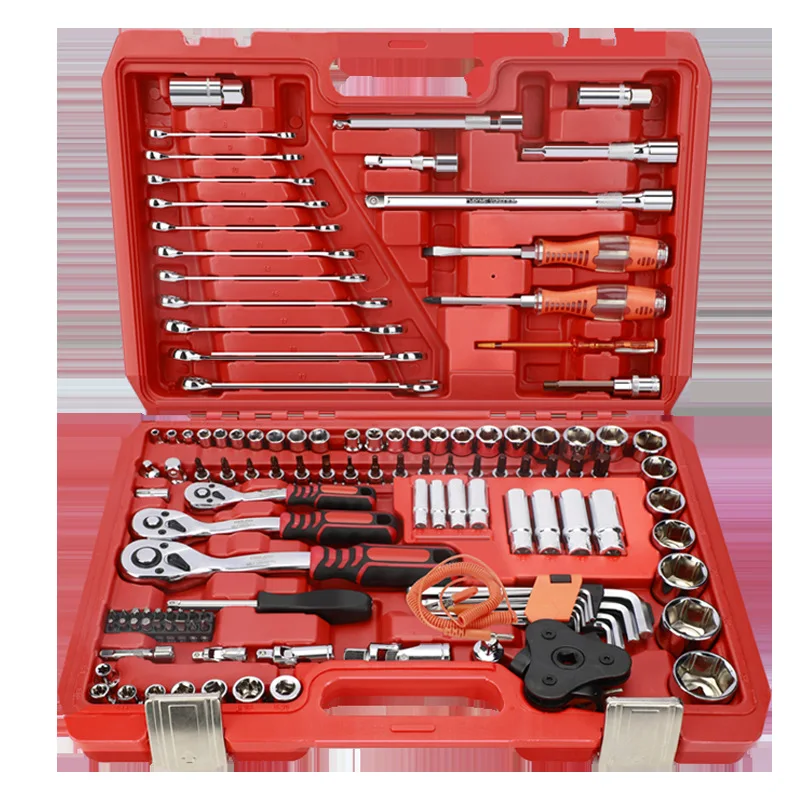 

Electric Auto Repair Tool Set Multifunctional Auto Repair Sleeve Ratchet Wrench Combination Toolbox