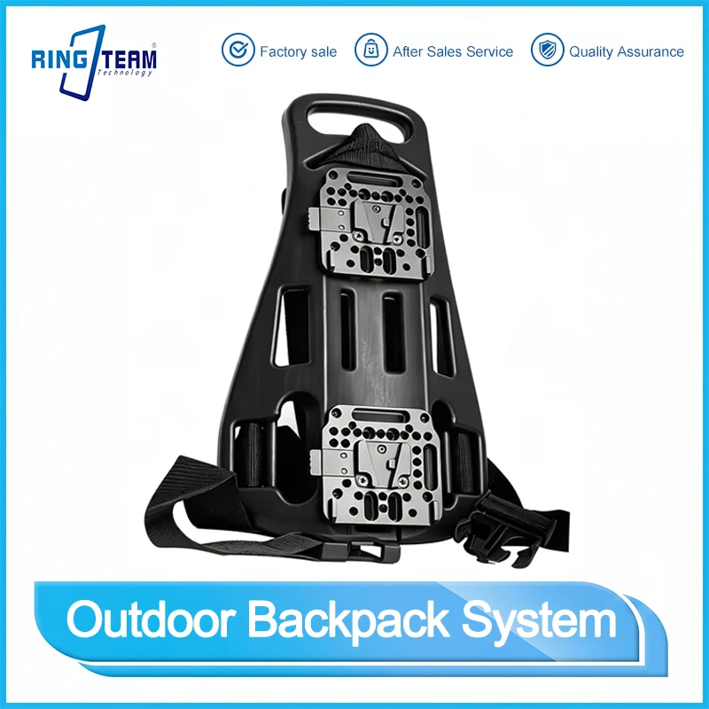Leichter Rucksack-Rig mit V-Mount-Schnellverschluss und verstellbaren Komfortgurten für Outdoor-Livestreaming und Filmaufnahmen
