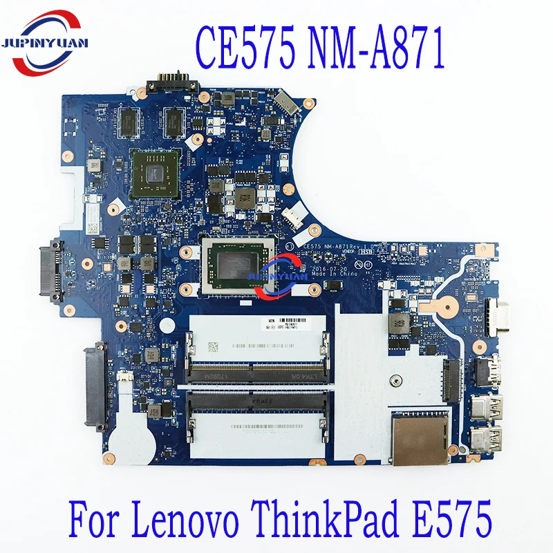 

For Lenovo ThinkPad E575 laptop motherboard CE575 NM-A871 AMD A10-9600P DDR4 15.6 inch FRU 01HW711