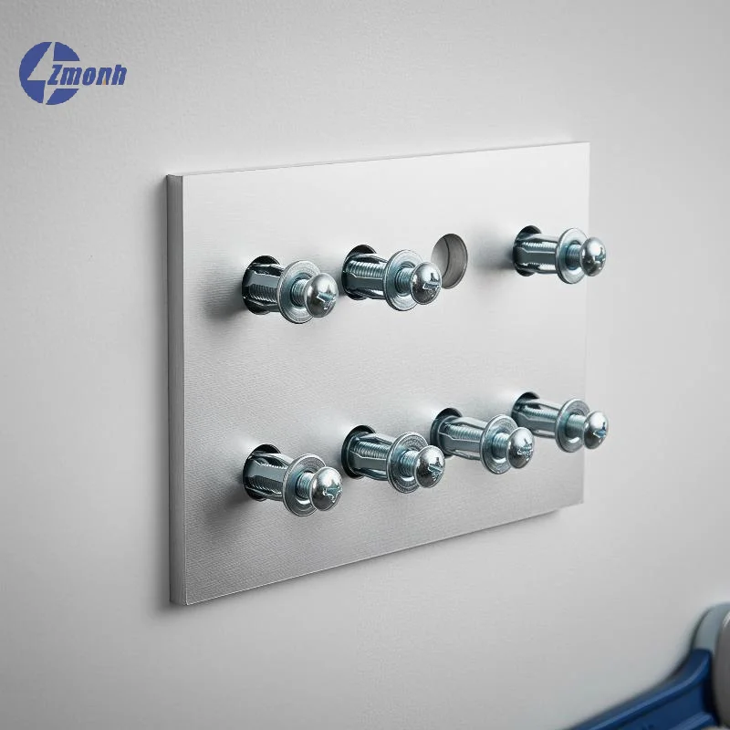 New！4 M5 M6 M8 Screws Steel Anchors 50 Pieces Pack Hexagonal Threaded Nuts Metal Screws With Caps