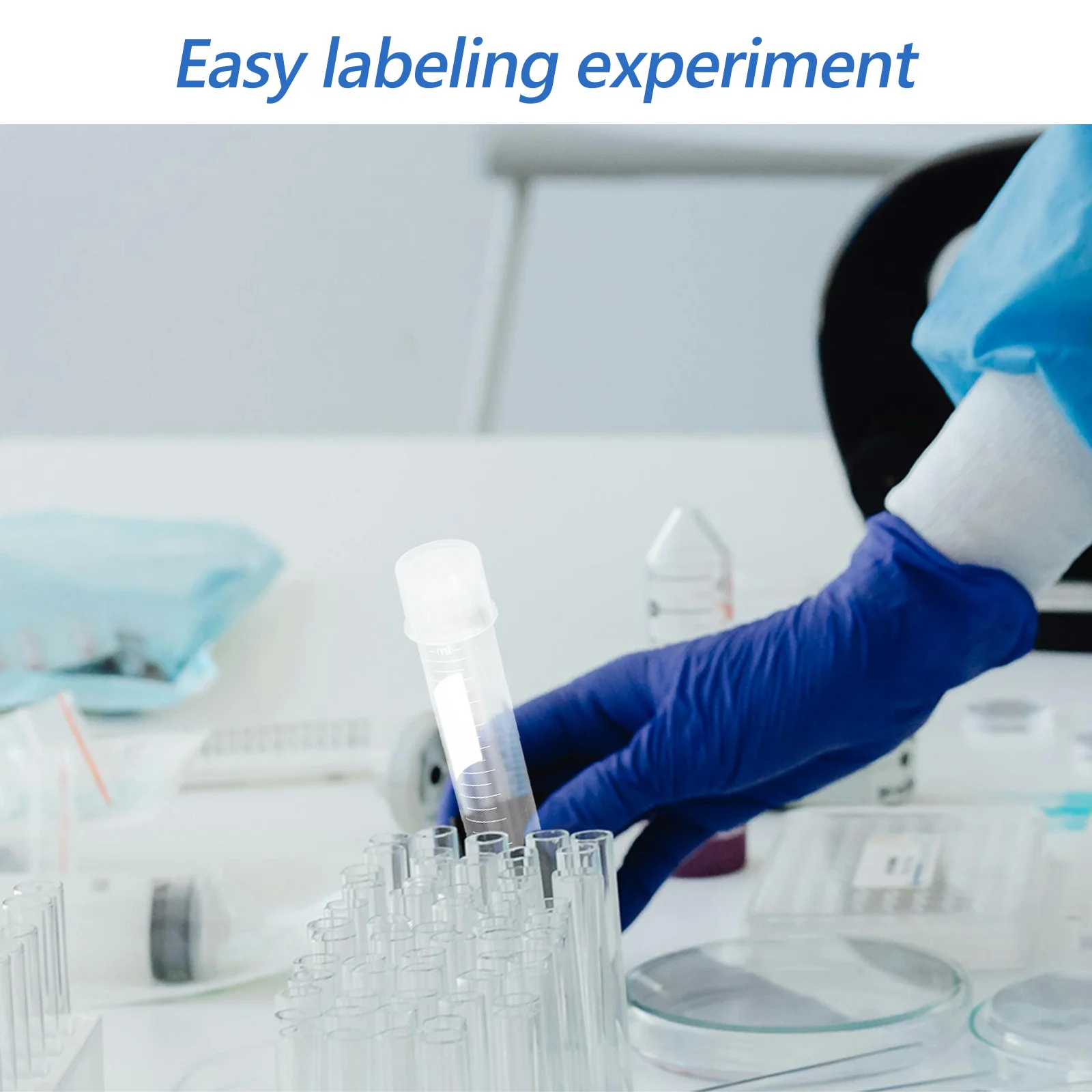 

10Pcs 12ml Culture Tubes with Cap Durable Plastic Graduation Marks Sample Tubes Small Tube Small Storage Tube Plastic Vials