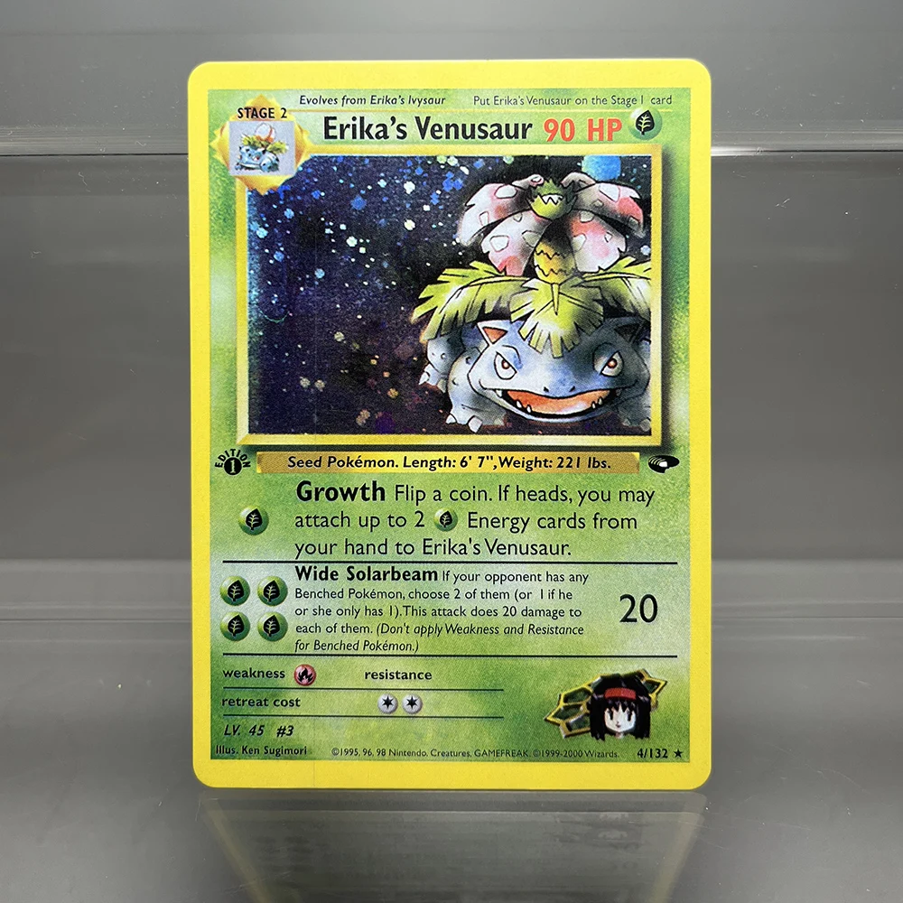 PKM Holografische einzelne Proxy-Karten Lugia Charizard Venusaur Folie Spielesammlungskarten PTCG Kinderspielzeug