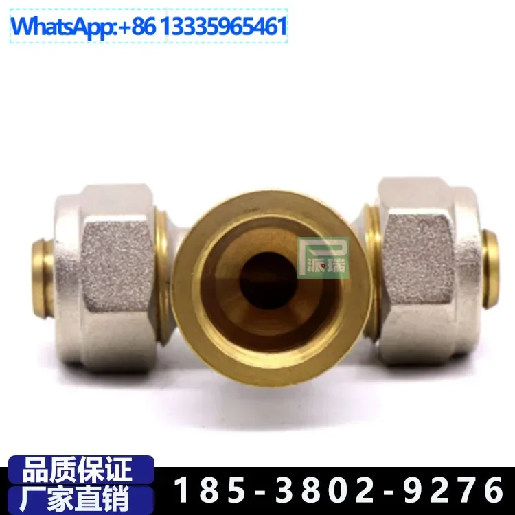 

20Pcs 4 points Brass inner and outer teeth tee gas pipe Brass inner and outer wire tee pipe, socket elbow threaded pipe