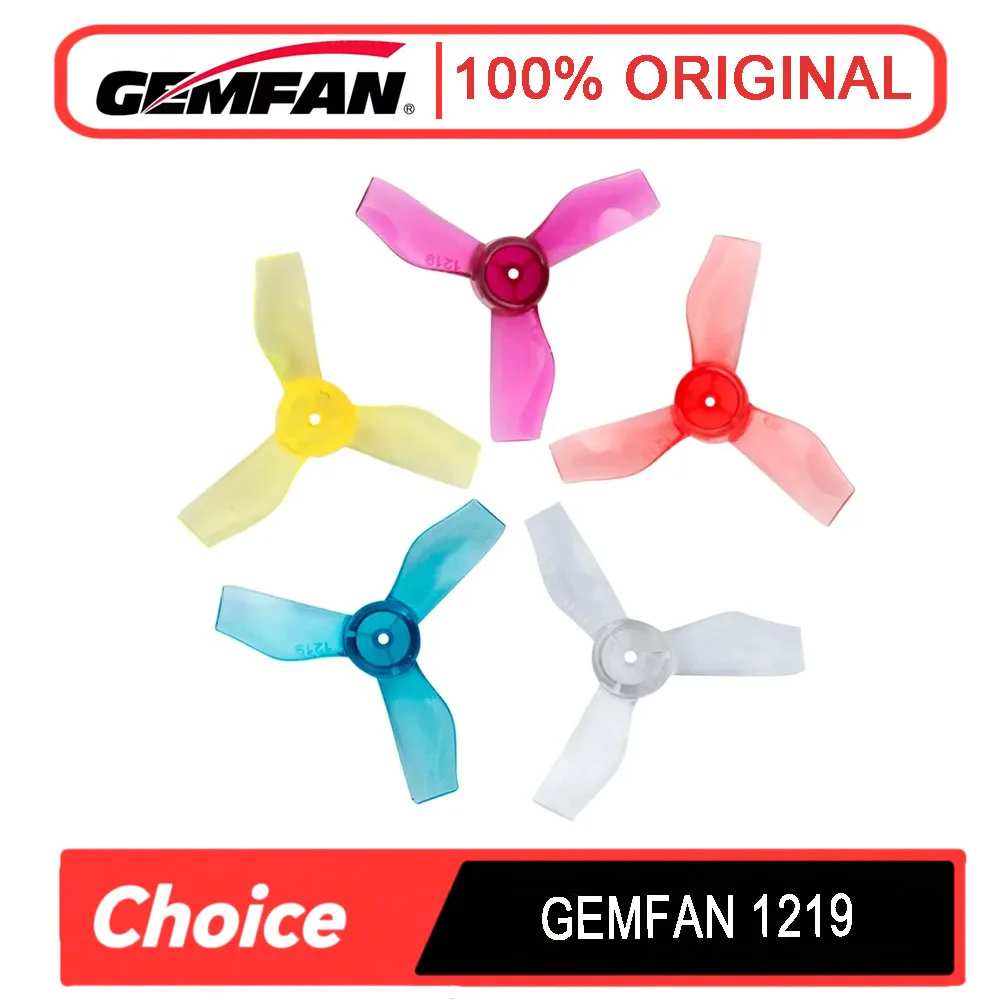 

GEMFAN 1219 3-Blade PC Prop - 31mm, 0.8/1mm CW/CCW for 0703-1103 FPV RC Drone Brushless Motor