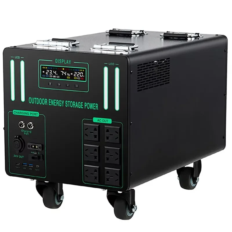 Portable Outdoor Power Station Large Capacity Energy Storage for Live Stream, Stall & Road Trip