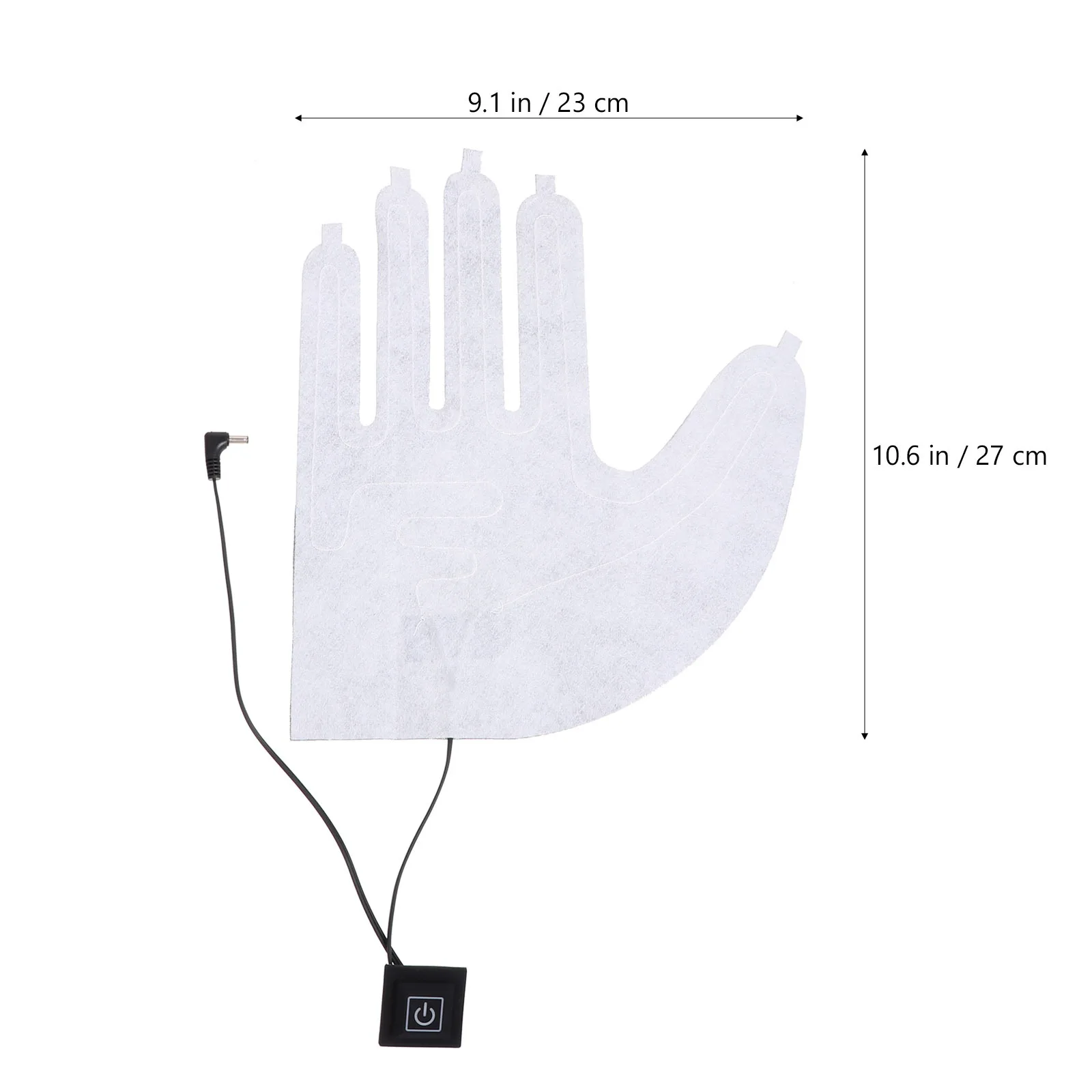 

1Pair Heated Gloves Pad Portable Thermal Gloves Lightweight Soft Anti-Folding Waterproof Winter Heating Pad