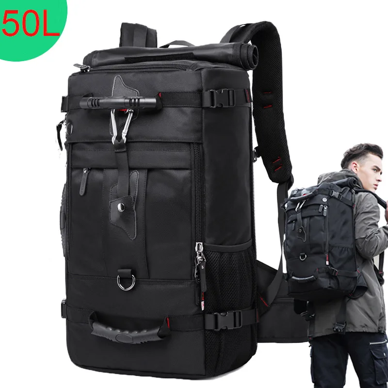 50L Waterproof Outdoor Backpack, Men Women Hiking Trekking Rucksack, Large Capacity Camping Mountaineering Daypack Bag for Men