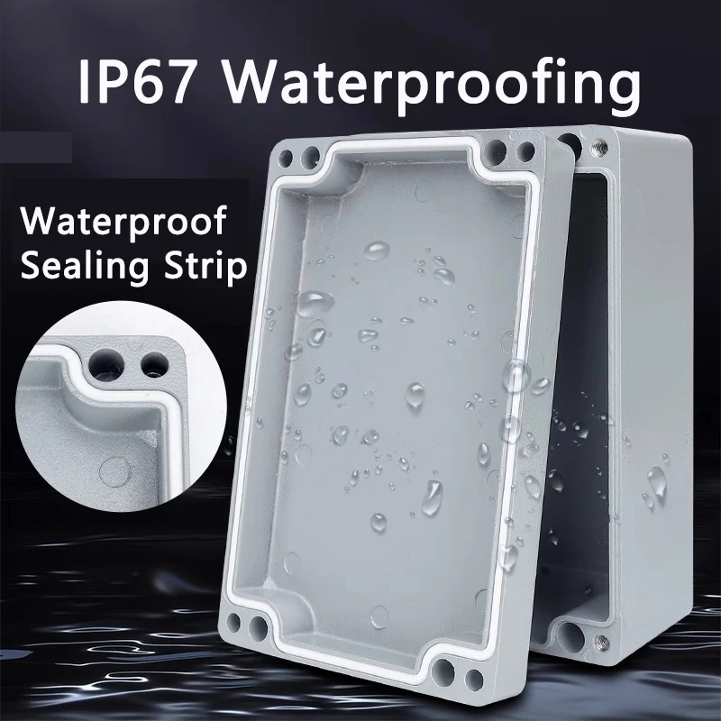 Boîte de jonction en fonte d'aluminium étanche IP66, pour projet électronique, boîtier électrique extérieur antidéflagrant