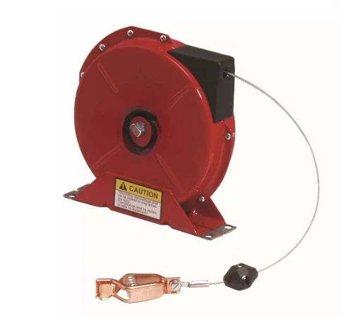 High Quality Spring Retractable Grounding Reel15m Length G3050 7*7mm Cable Static Electrostatic Drum Reel