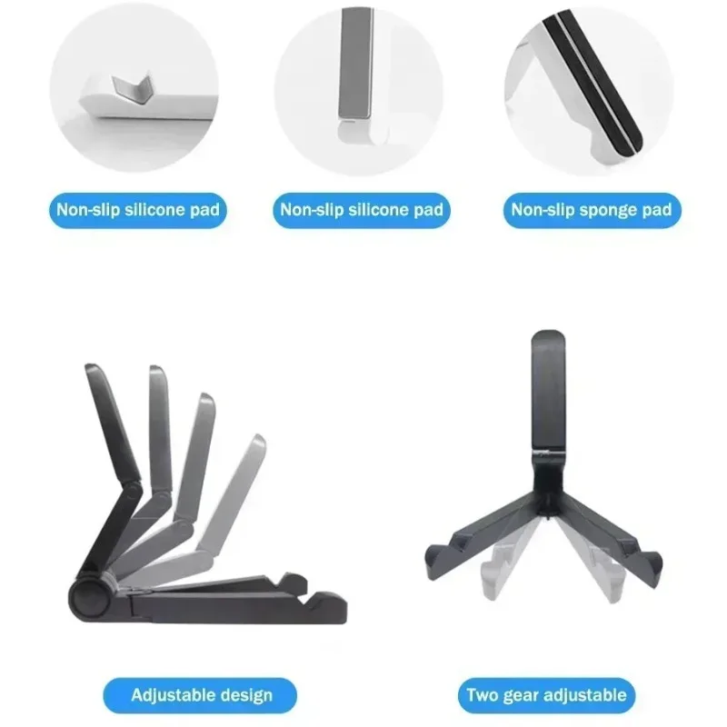 Uniwersalny składany uchwyt na tablet z regulowanym kątem nachylenia do tabletów iPad Samsung i telefonów kompatybilny z wieloma urządzeniami