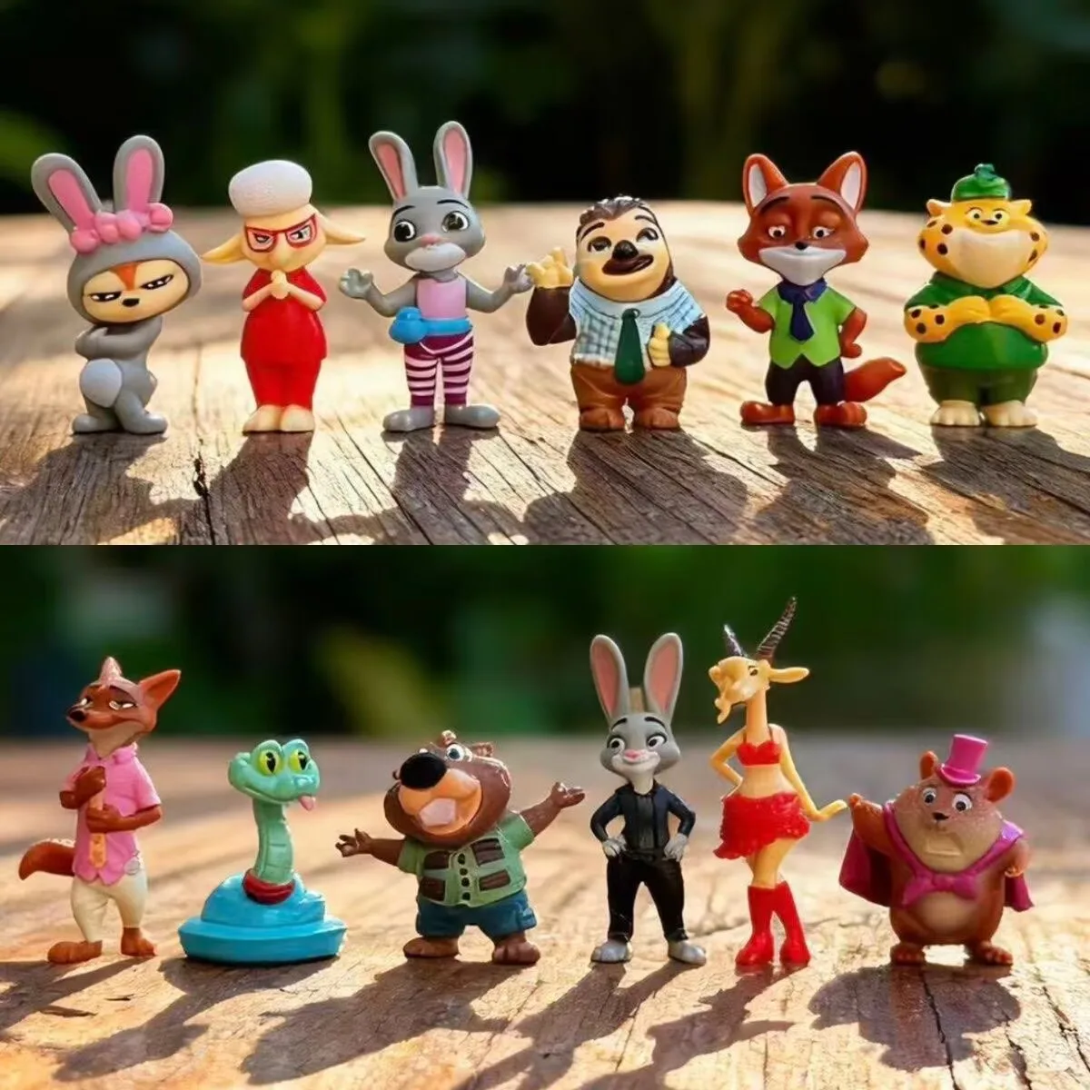 12 Stücke Zootopia 2 Cartoon Anime Figur Nick Fox Judy Zootropolis Utopia Action Figur Spielzeug Kinderzimmer Ornamente Kuchen Topper