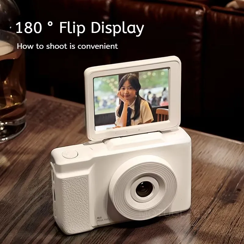 HD Flip Screen Digital Camera for Beginners and Students Easy to Use Point and Shoot Compact CCD Camera for Photography