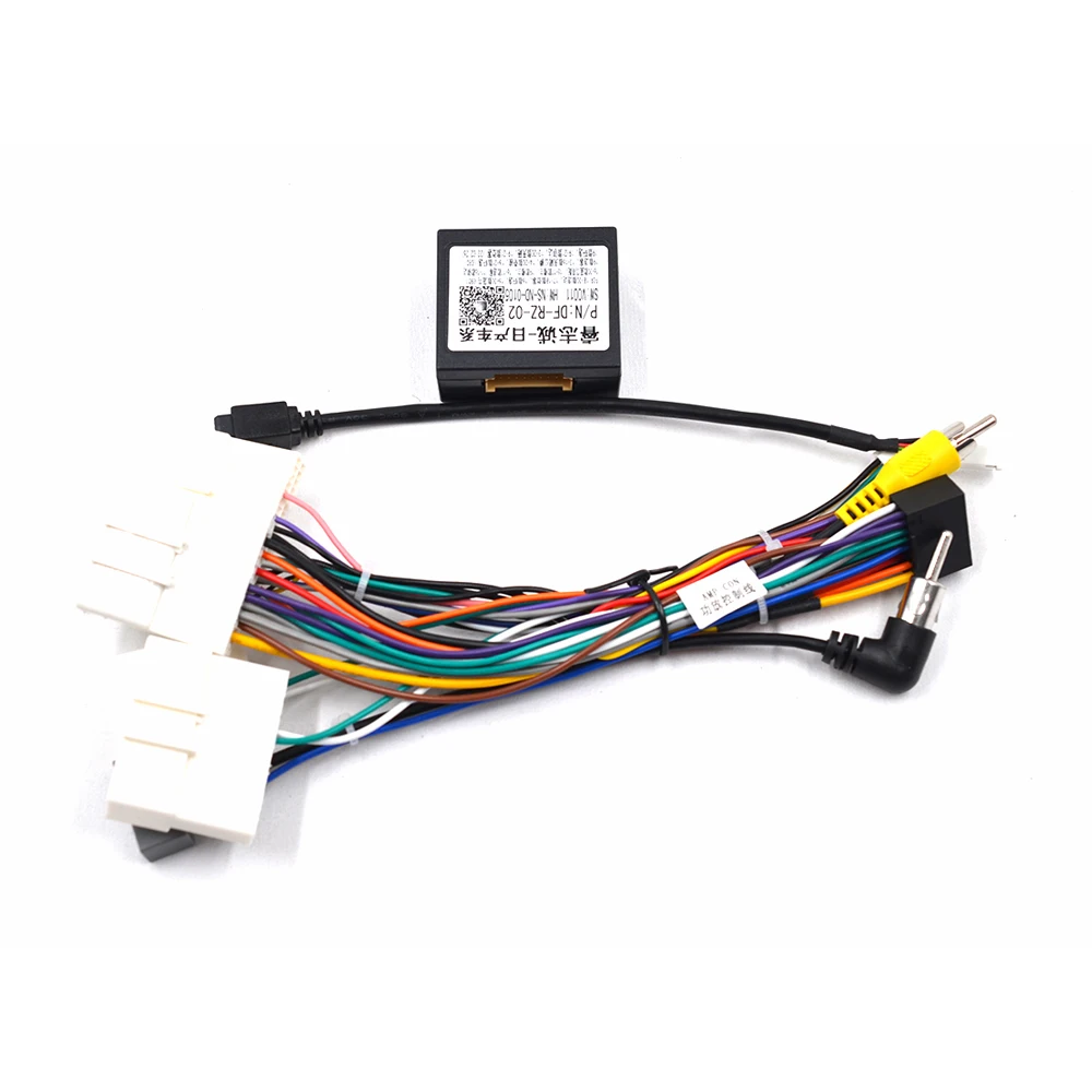 2 Din Android Frame 16Pin Car Radio Wire Harness Adapter Canbus Box for Nissian Aanroid Power Cable