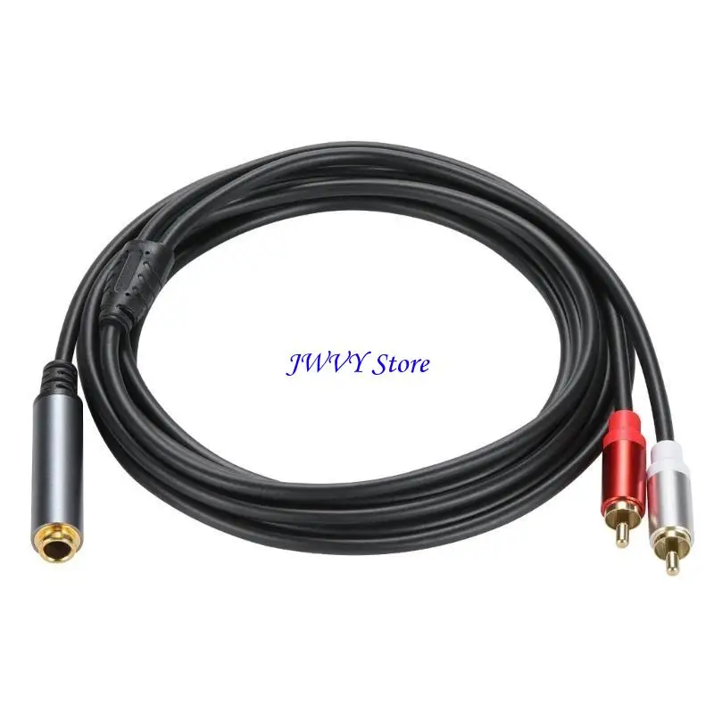 573a 6.35mm إلى 2rca كابل الثقيلة