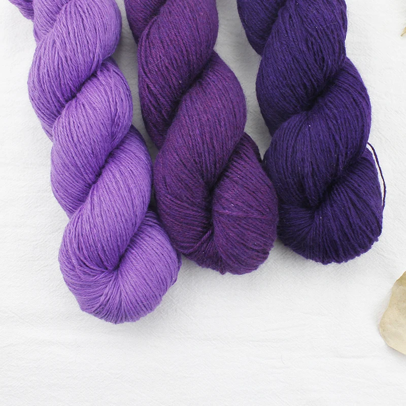 50g Hank Natural Mink Viscose Cashmere Wool Blended Yarn Baby Soft Hand Knitting Crochet Mimi Plus Color 01-33