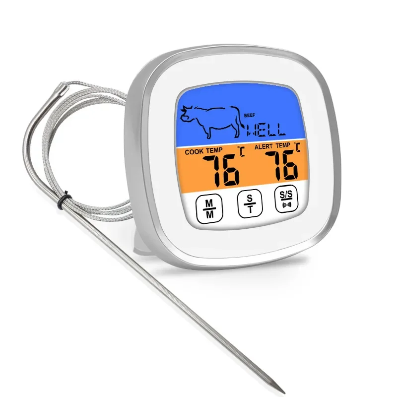 

Food Barbecue Thermometer Kitchen Digital Display Oven Probe Thermometer Food Steak Red Wine Barbecue Thermometer