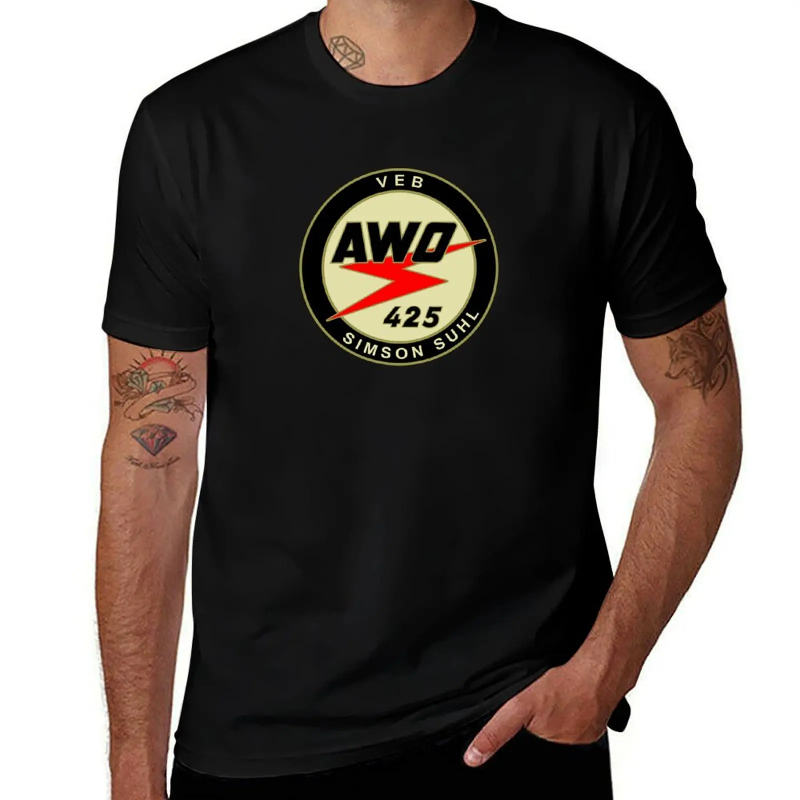 AWO Simson logo T-Shirt Soft Cotton Print T-Shirt