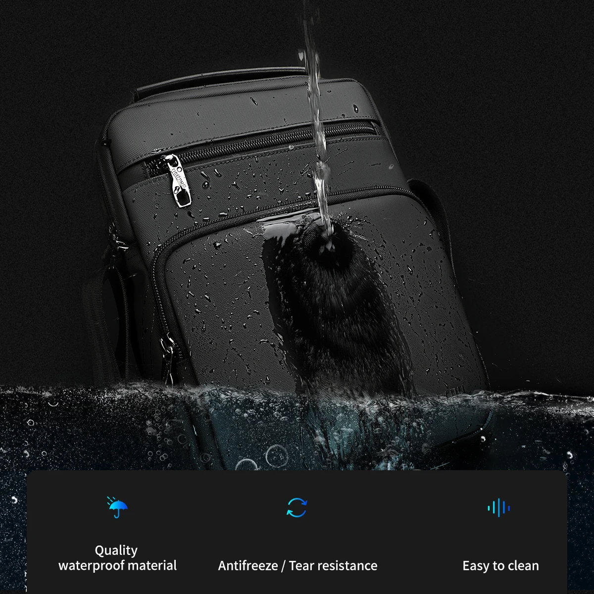 Tigernu Messenger Bags For Men Fashion Crossbody Bags 9.7inch Ipad Bag MIni Pack Men Business Bag Shoulder Bags Male Handbags - Image 4