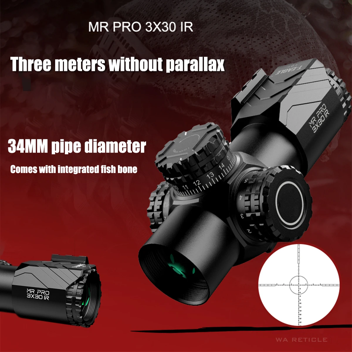 

MR PRO3*30IR Tactical Scope Rear Fixed Magnification Short Speed Scope Shockproof Waterproof Outdoor Bird Watching Telescope