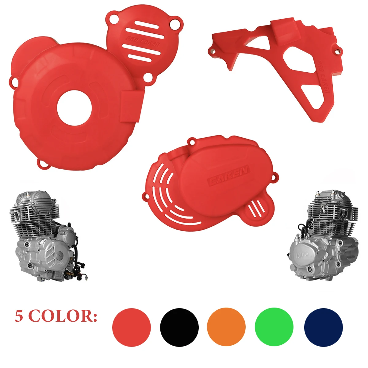 

For ZongShen CB250F Motocross Engine Clutch Guard Water Pump Cover Ignition Protector ZS172FMM-3 Engine KAYO T4 BRZ MOTAX FXMOTO