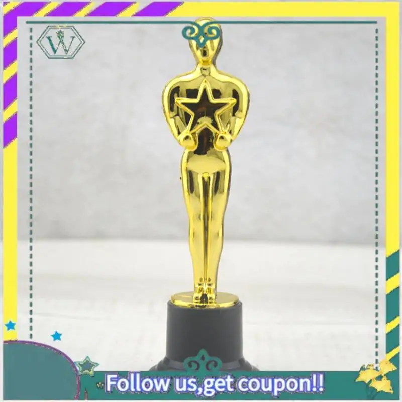 

(New) 48 Pack Plastic Gold Star Award Trophies Statuette For Party Favors,School Award,Game Prize,Party Prize