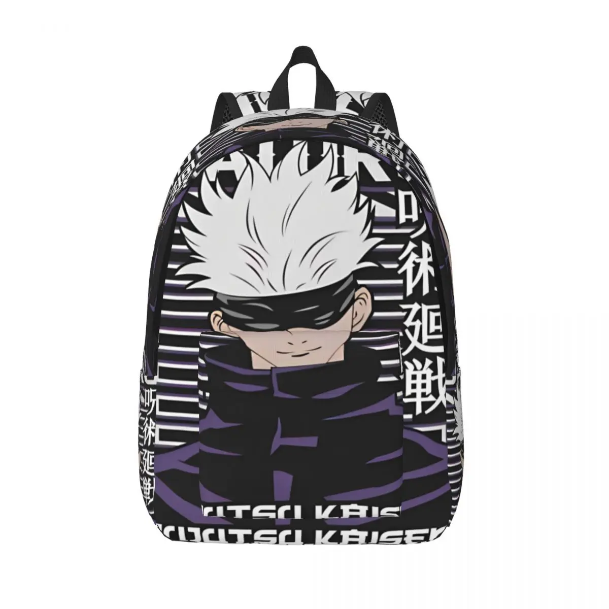

Рюкзак Gojo Satoru Jujutsu Anime Kaisen для мужчин и женщин, модный студенческий рюкзак для пешего туризма, путешествий, рюкзак в стиле манга, холщовые сумки с карманом