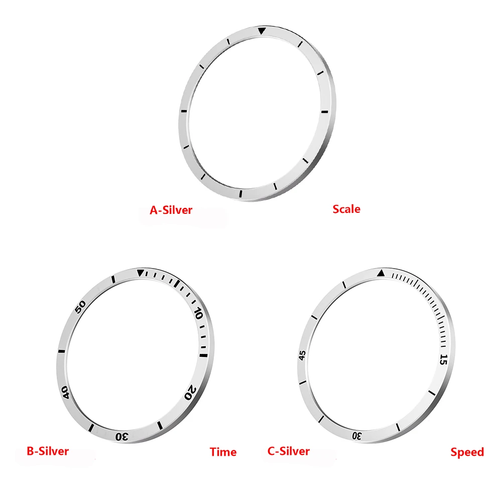 Adecuado para Samsung Galaxy Watch 8, 40mm, 44mm, llanta de Metal con regla de tiempo y velocidad grabada, cubierta, parachoques, accesorios para reloj
