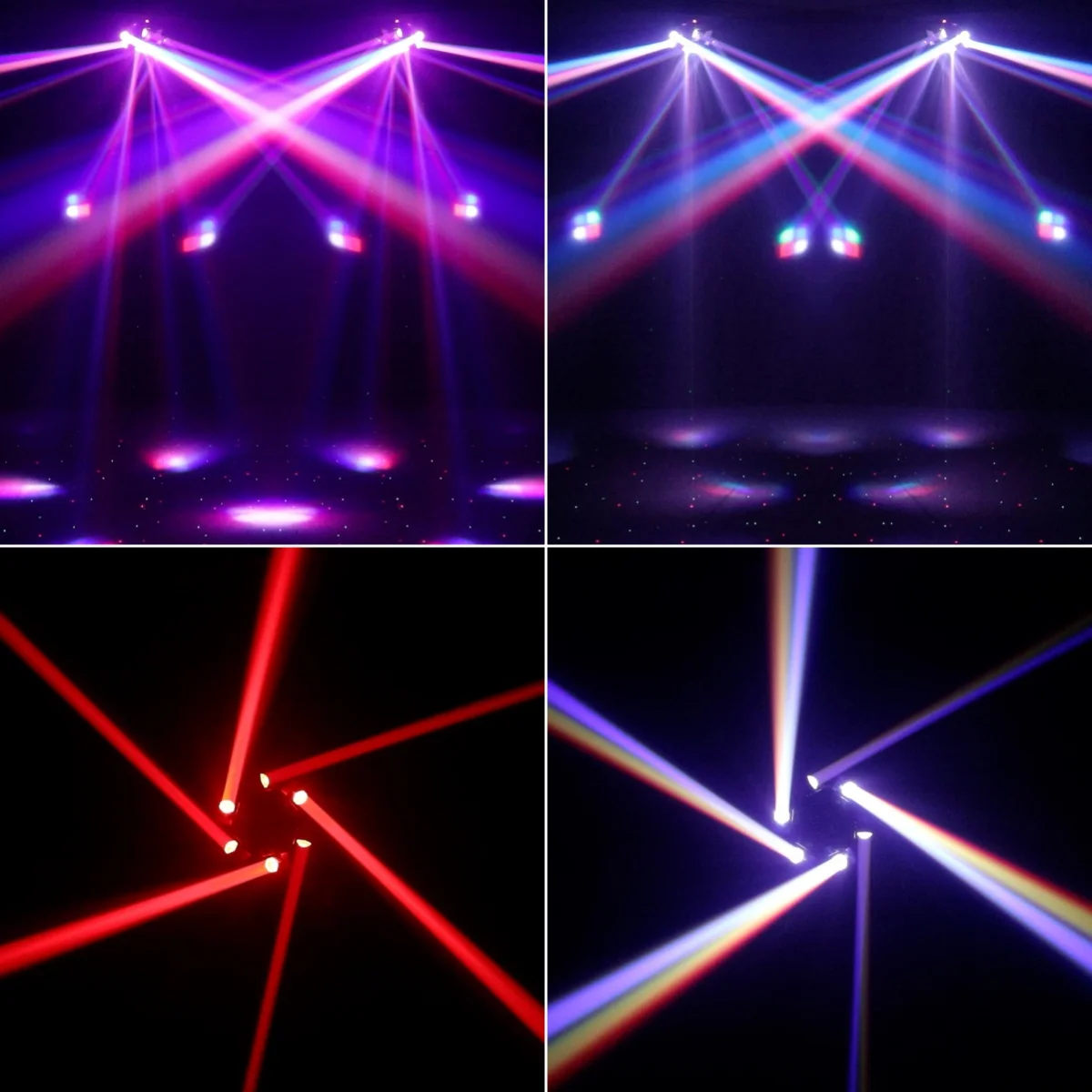 Lumière de Scène LED à Tête Mobile, Laser Chang DJ, Faisceau Lumineux RVB, Stroboscope DMX, Club de Mariage, ixde Noël, 150W