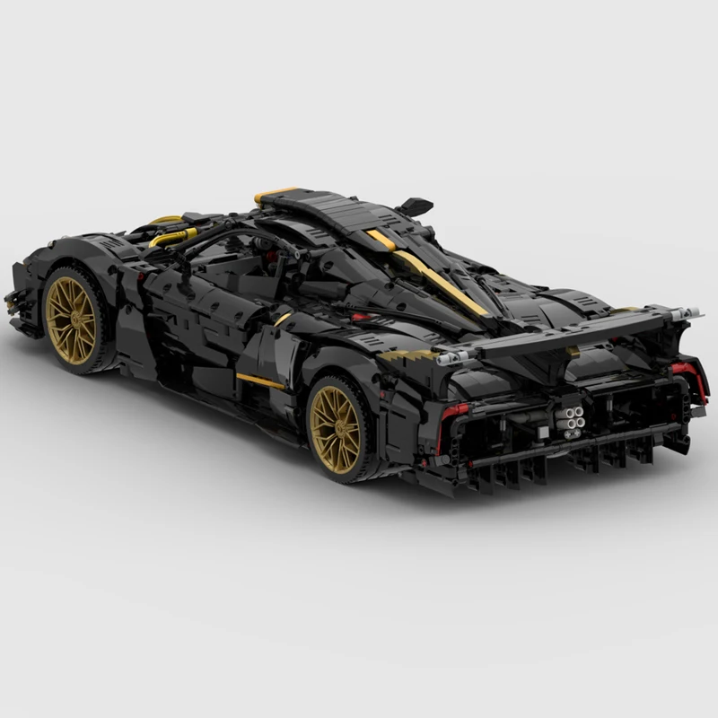 جديد MOC-226657 Huayra R EVO 1:8 مقياس تقنيات بنة Hypercar سوبر سباق السيارات الجمعية اللعب نموذج هدايا عيد الميلاد #3