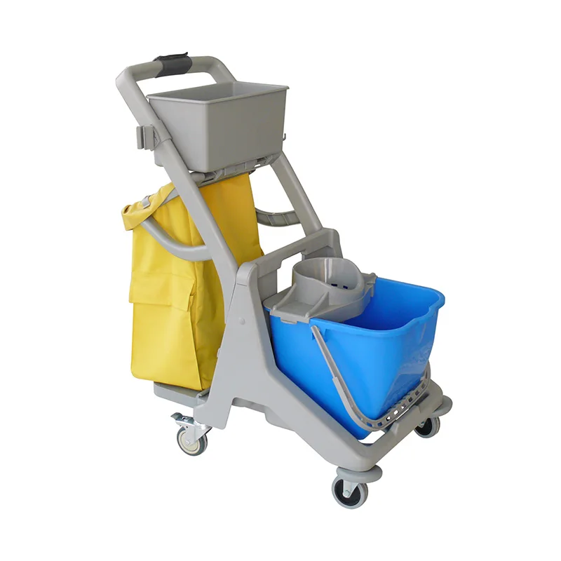 Customized Professional Plastic 25L Muti-task Mini Cleaning Round Mop Bucket Wringer Trolley