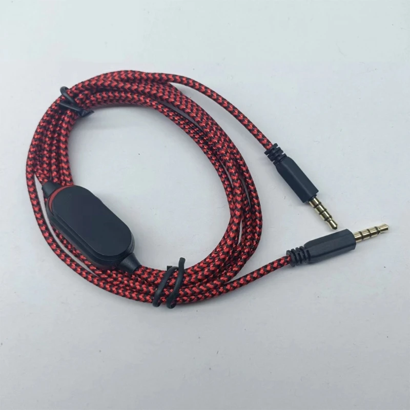 573A Professional Headsets Cable With Volumes Control, 2M Long, For AW310H AW510H Headsets Wire High Resolution Headsets Cord