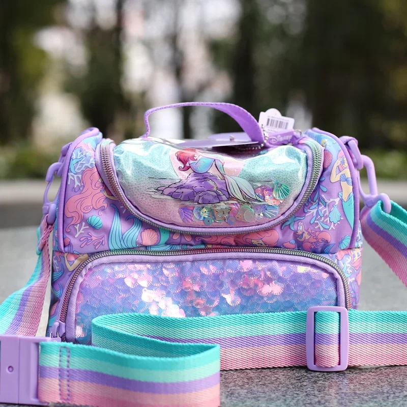 Smiggle Genuine Disney Mermaid Australia Duffel Bag Kawaii Ariel Ultra-Light Weight Reduction Large Capacity Stationery Set Gift