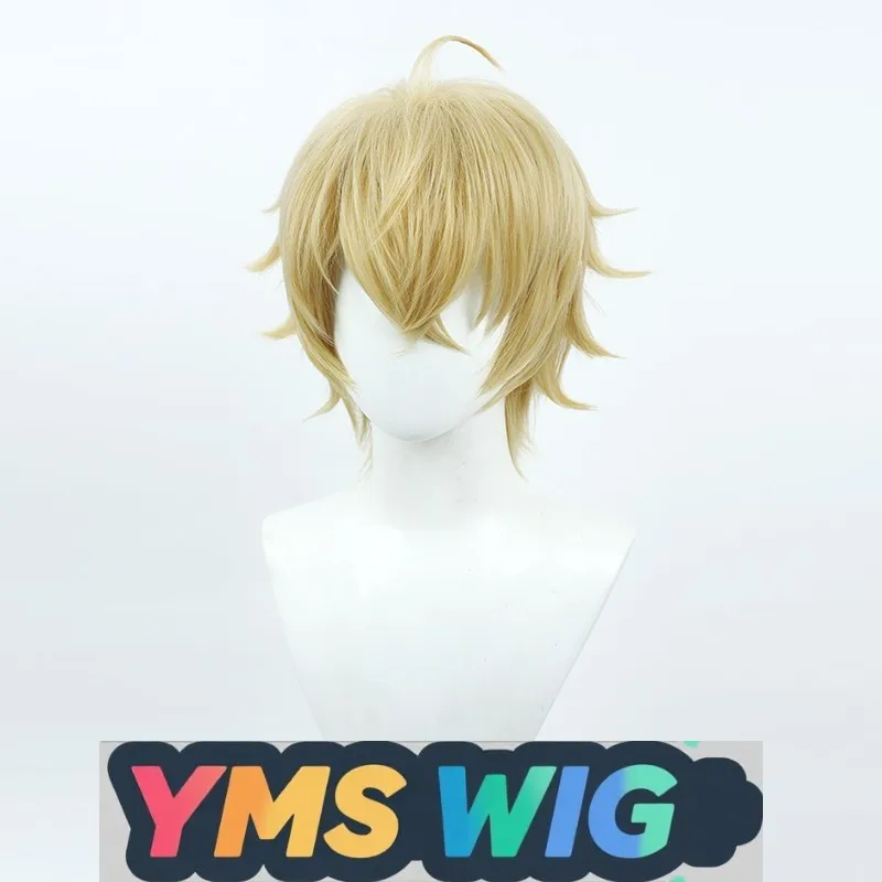 [YMS WIG] Tomorrow's Ark Tequila Cos Wig Operator Is Hairy And The Top Of The Head Is Turned Upside Down And Light Yellow.