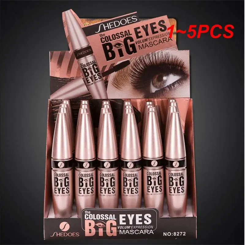 1~5PCS Anti Apply Eye Black Natural And Slender Black Mascara Makeup Stain Free Eye Black Compact Appearance Shelf Life 3 Years