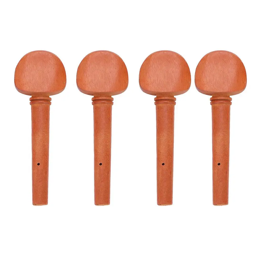 

4Pcs Ebony Violin Tuning Pegs 4/4 Jujube Wood Replacement Accessories for String Instruments