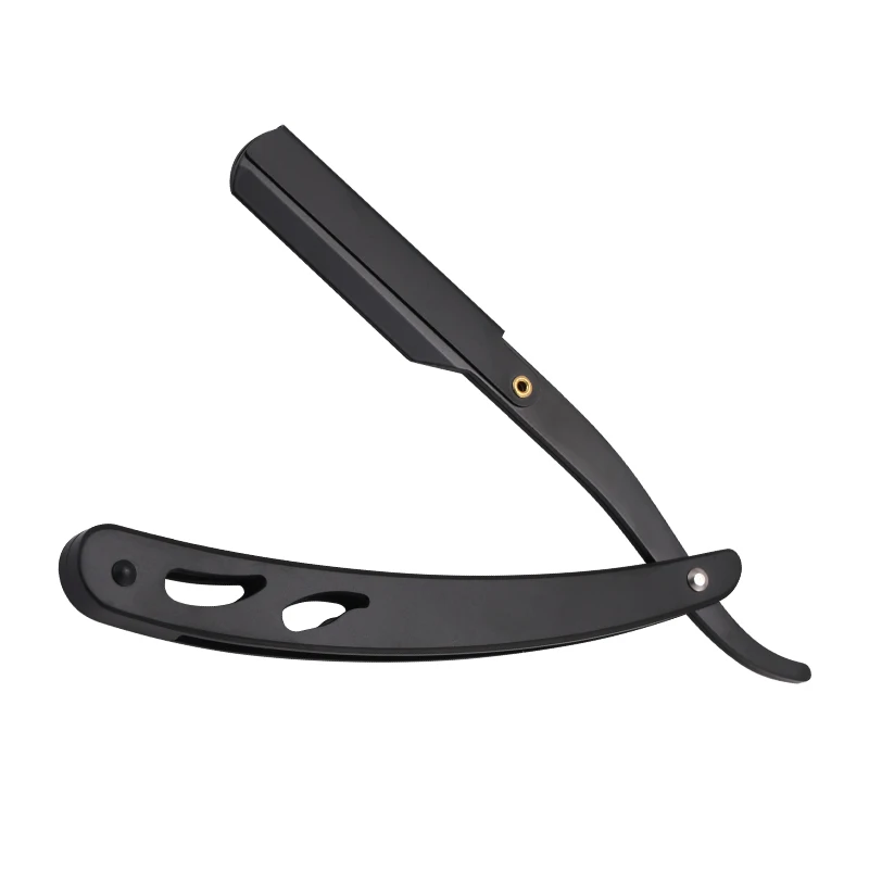 Men Shaving Barber Tools Hair Razor Folding Knife Stainless Steel Razors Holder With 5 Blades