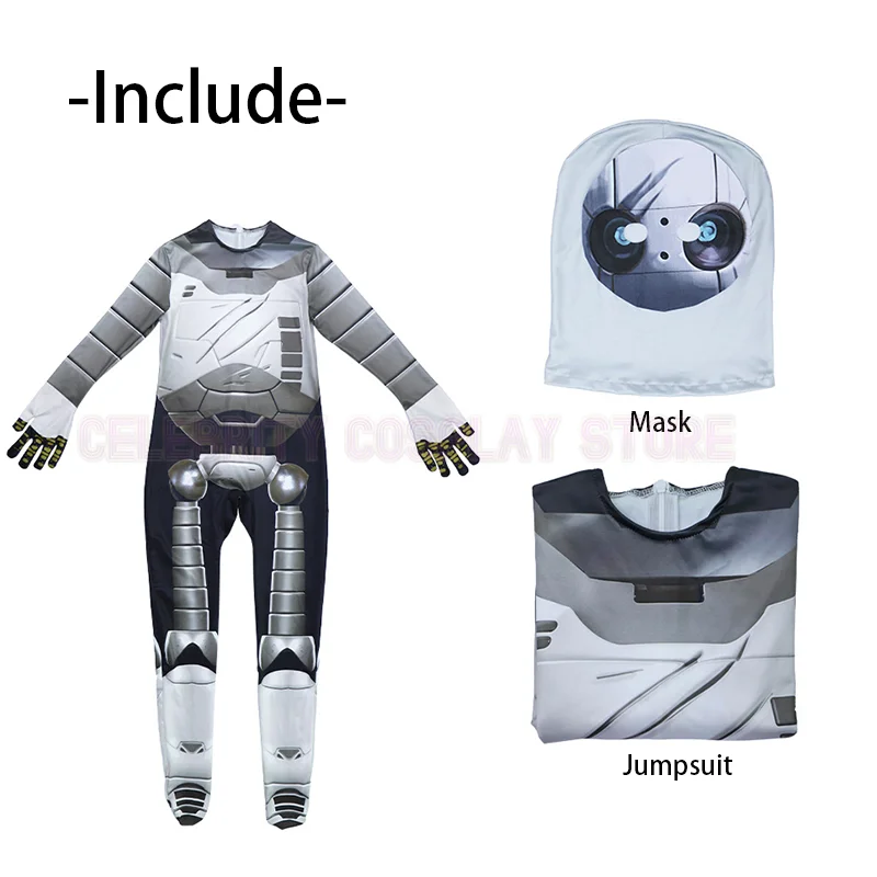 The Wild Robot Cosplay Costume Kids Adult Unisex Coat Jumpsuit Uniform Bodysuit Halloween Carnival Outfits New 2025