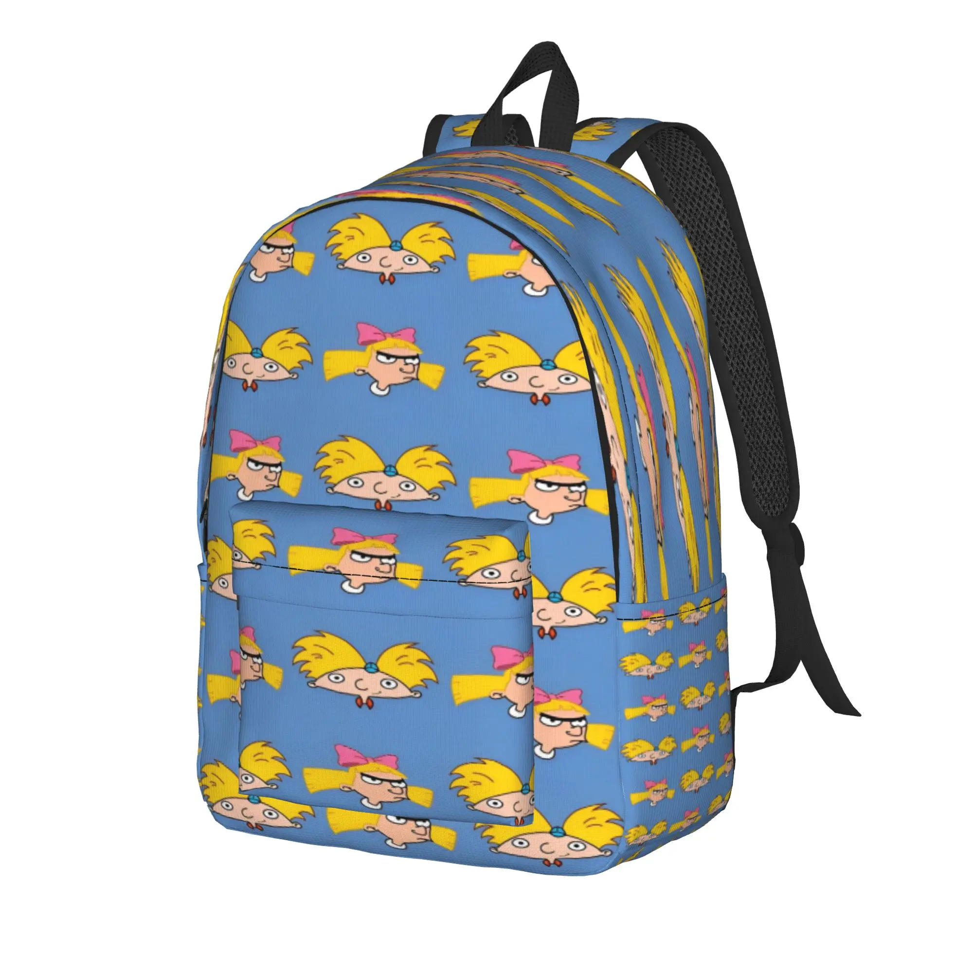 Hey Arnold Backpack Anime Kawaii Backpacks Men University Big School Bags Custom Rucksack