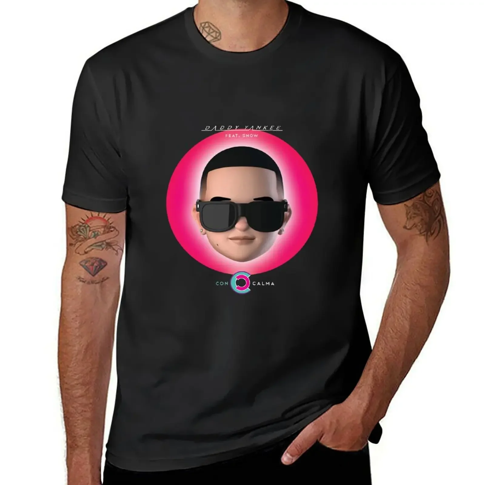 Daddy Yankee - Con Calma T-Shirt anime tshirt street wear oversized mens fashion