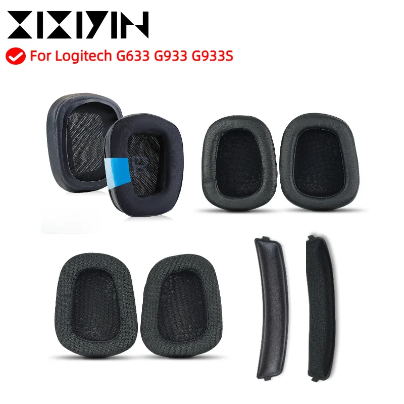 

Replacement Ear Pad for Logitech G633 G933 G633S G933S Headphone Earmuffs Ear Cushion Cover Earpads Headband