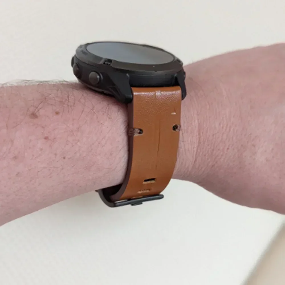 Ремешок QuickFit из натуральной кожи для Garmin Quatix 8 51/Fenix 8 E 7X 7 6X 6 Band Forerunner 970/Instinct 3 2X 22 мм 26 мм Браслеты