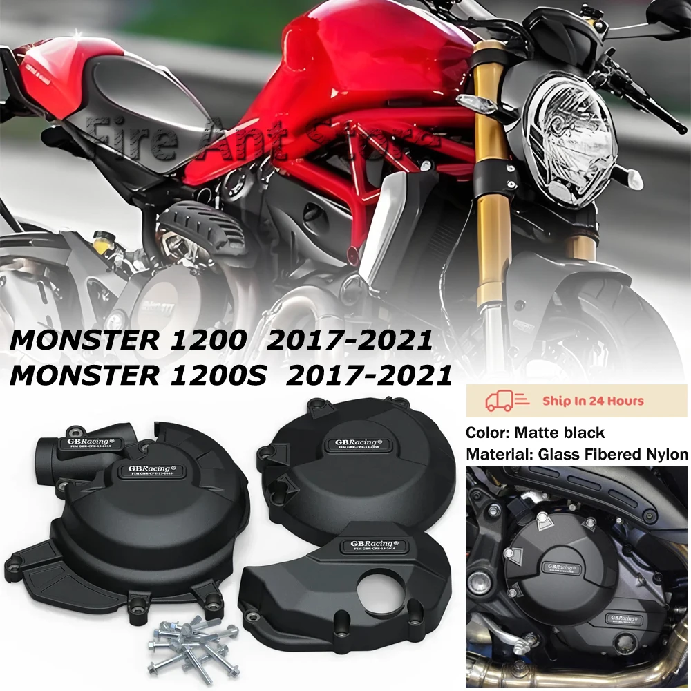 

GBRacing Engine Protective Cover Guard Protector Fall Protection Cover for Ducati MONSTER 1200 / 1200S 2017-2021 Motorcycle