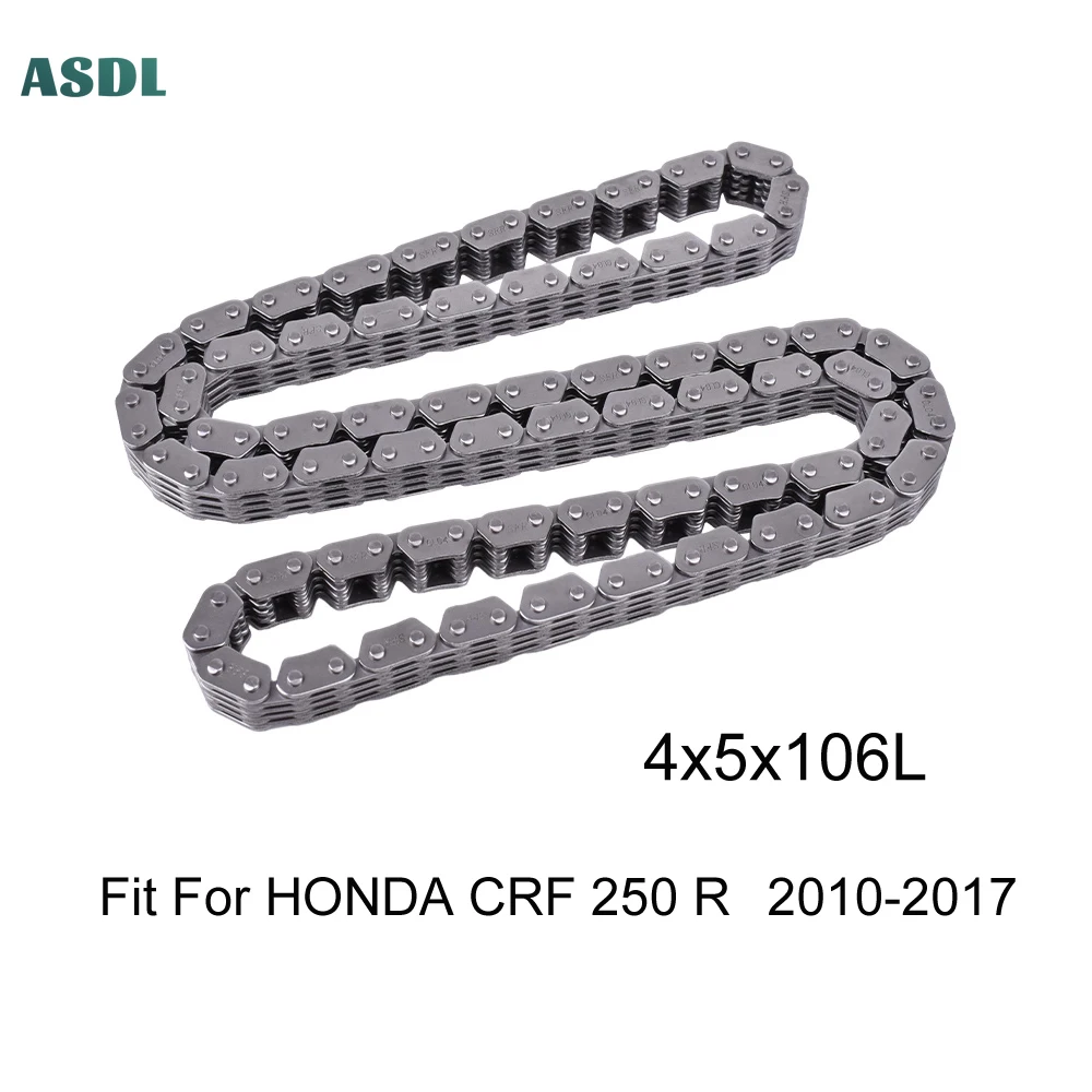 

4x5 106L Motorcycle Crankshaft Cam Timing Chain Silent Chain For HONDA CRF 250 R 2010 2011-2017 CRF250R CRF250 R 4+5 106Link