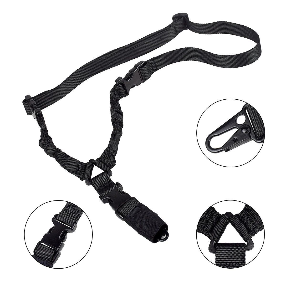 

Тактический одноточечный ремень для пистолета, поворотное крепление, плечевой ремень, веревка для винтовки с металлической пряжкой Magpu QD RSA GBB, охотничьи аксессуары