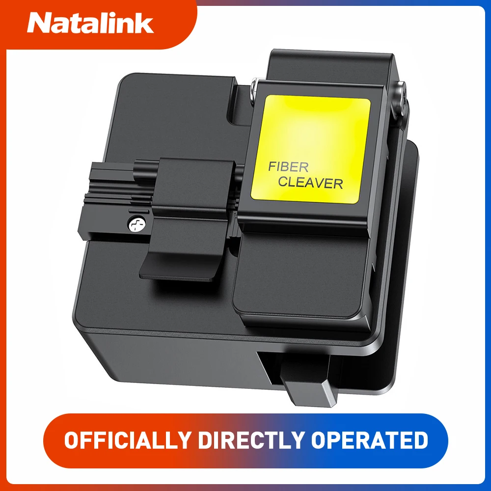 

Natalink Optical Fiber Cleaver High Precision Fiber Cutting Knife with Fully Automatic Machine Tool Set Hot Melt Cold Splicing