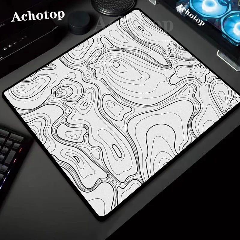 Imagem -03 - Mouse Pad Profissional com Linha Preta Teclado Gamer Mousepad E-sports Desk Laptop Mouse Mats Controle 400x450 mm