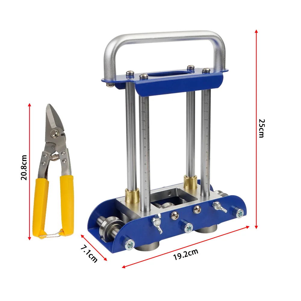 Drip Flange Tool Roll Tool Edge Roller Metal Bending Tool with Scissors