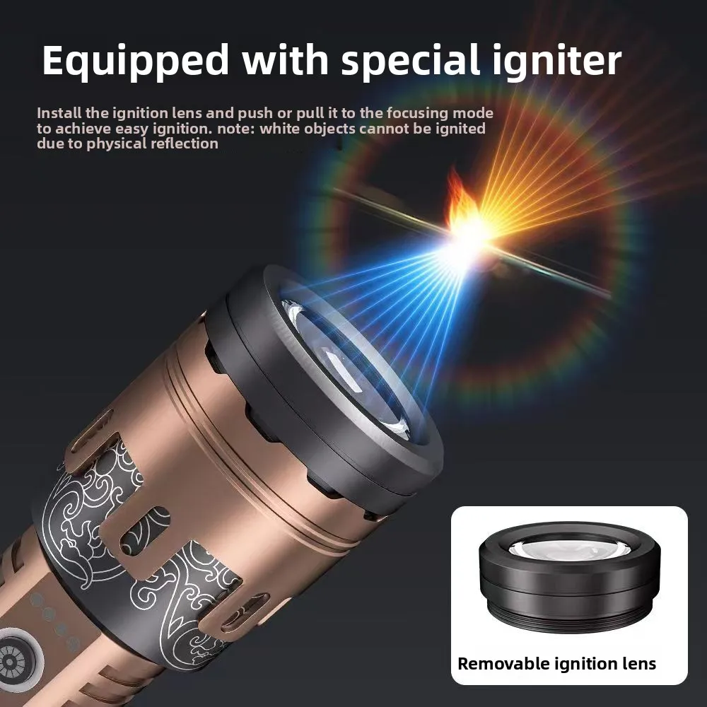 高強力パワー-led-懐中電灯-5800lm-戦術トーチ-ディスプレイライト付き-usb-充電-キャンプ-釣り-緊急ズームランタン